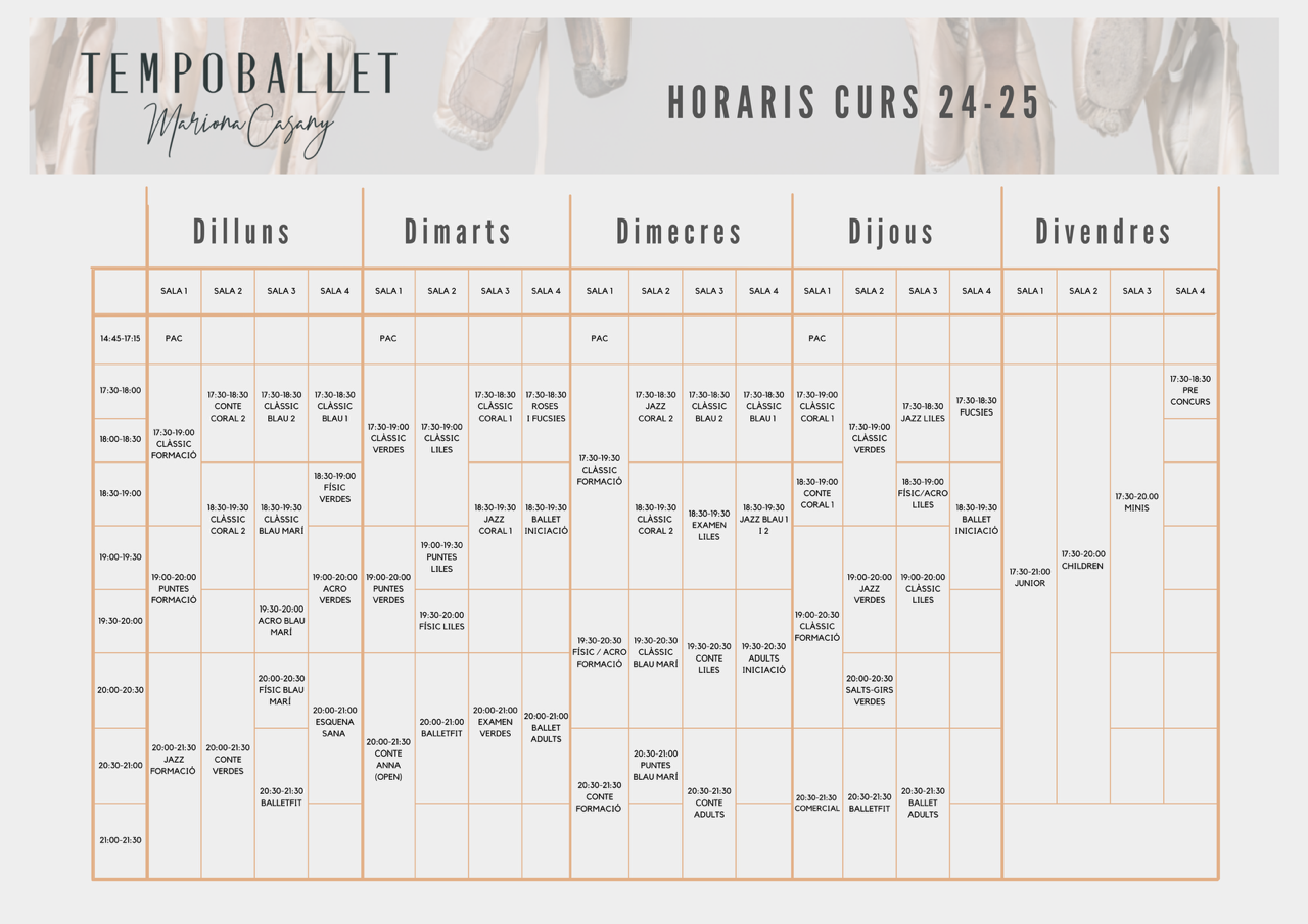 Horaris 24-25